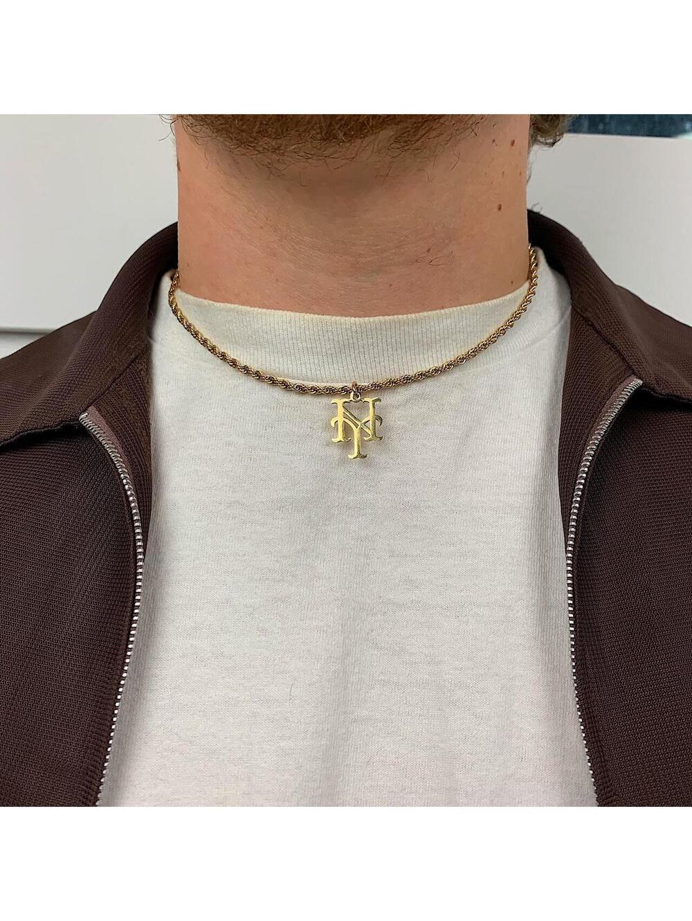 Y2K Gold Stainless Steel Steel Chain Necklace - Picture 8 of 8